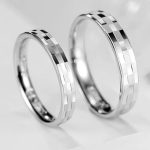 Ezüst női karikagyűrű, csiszolt, 5-ös méret