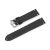 Óraszíj bőrből, hagyományos stílus, 20 mm, fekete