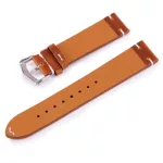 Óraszíj bőrből, hagyományos stílus, 22 mm, sárga