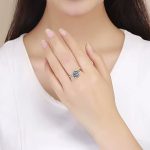 Ezüst gyűrű, rózsa