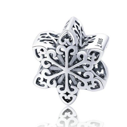 Ezüst hópihe charm  