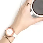 Shengke női karóra, fehér-rózsaarany