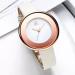 Shengke női karóra, fehér-rózsaarany