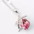 Nyaklánc csillagszem medállal, Swarovski kristállyal díszített, rózsaszín