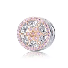 Ezüst charm, mandala