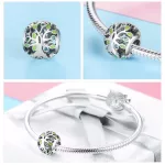 Ezüst charm, életfa