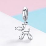 Ezüst lufikutyus charm  