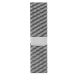 Apple watch óraszíj mágnessel, nemesacél, 42 mm, ezüst