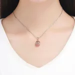 Ezüst charm, áttört virágos, rosegold 