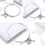 Ezüst karperec, lakat és kulcs