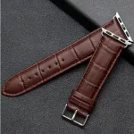 Apple watch óraszíj, bőr, 42-44 mm, barna
