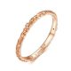 Ezüst gyűrű cirkóniumkristállyal, rosegold, 6