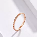 Ezüst gyűrű cirkóniumkristállyal, rosegold, 7