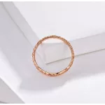 Ezüst gyűrű cirkóniumkristállyal, rosegold, 7