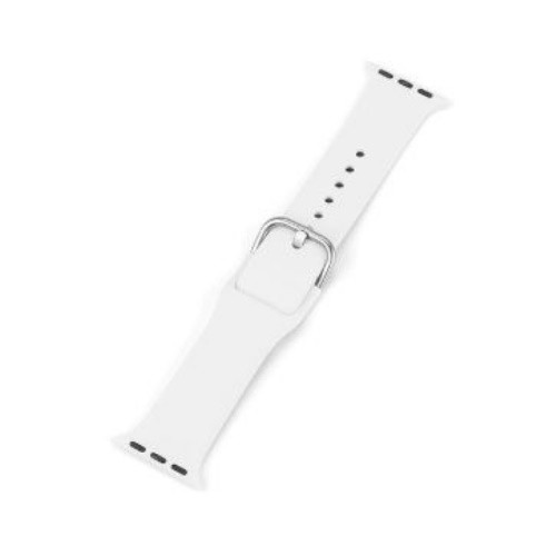 Apple watch óraszíj szilikonból, 38-40 mm, fehér