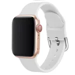 Apple watch óraszíj szilikonból, 38-40 mm, fehér