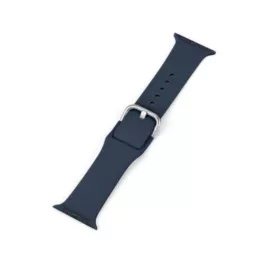 Apple watch óraszíj szilikonból, 42-44 mm, sötétkék
