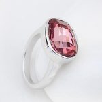 Ovális gyűrű, Crystal ANTP, Swarovski köves