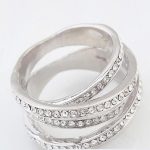 5 sávos gyűrű, Kristály, 7,5