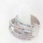 5 sávos gyűrű, Multicolor, 8,5
