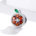 Ezüst charm, grapefruit 