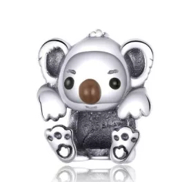 Ezüst charm, koala 