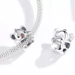 Ezüst charm, koala 