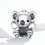 Ezüst charm, koala 