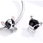 Ezüst charm, csivava 