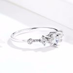 Ezüst eljegyzési gyűrű 7-es méret