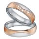 Női karikagyűrű, titánacél, rosegold, 6