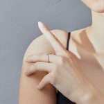 Ezüst gyűrű, szív alakú, 8