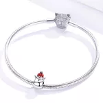 Ezüst charm hóember