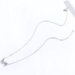 Ezüst nyaklánc két pillangóval