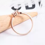 Női eljegyzési gyűrű, ezüst, rosegold, 6