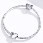 Ezüst szív charm