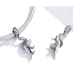 Ezüst dinó charm