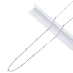 Ezüst nyaklánc golyókkal