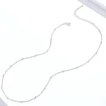 Ezüst nyaklánc golyókkal