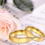 Férfi karikagyűrű, nemesacél, aranyszínű, 13