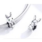 Ezüst nyuszi charm
