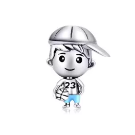 Ezüst charm, fiú