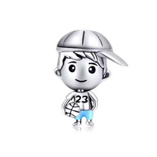 Ezüst charm, fiú