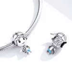 Ezüst charm, fiú