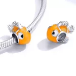 Ezüst bohóchal charm