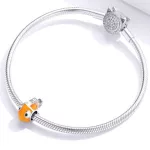 Ezüst bohóchal charm