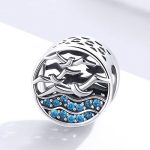 Ezüst charm, sirályok