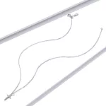 Ezüst nyaklánc, végtelen hit medállal