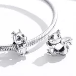 Ezüst charm, mókus