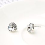 Szív fülbevaló, Kristály, Swarovski köves